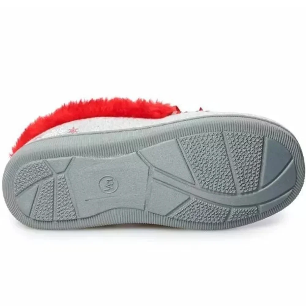 Disney Minnie Mouse Girls Sz 13-1 Moccasin Slippers Slip On Non Skid NEW NWT